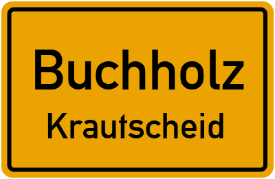 Straßenverzeichnis Buchholz Krautscheid