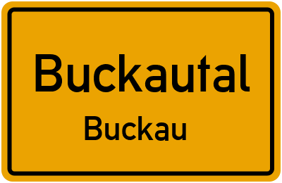 Straßenverzeichnis Buckautal Buckau