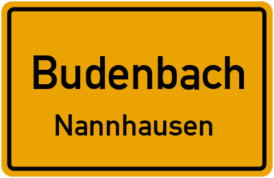 Straßenverzeichnis Budenbach Nannhausen