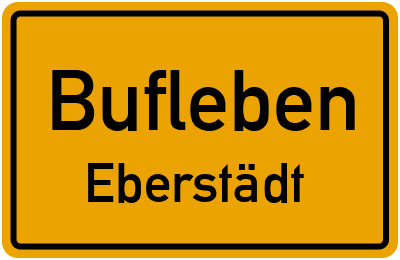 Straßenverzeichnis Bufleben Eberstädt