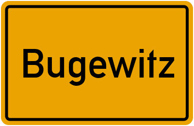 Ortsschild von Bugewitz in Mecklenburg-Vorpommern