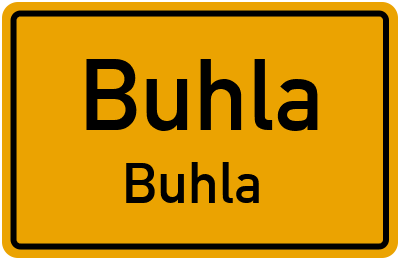 Straßenverzeichnis Buhla Buhla