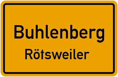 Straßenverzeichnis Buhlenberg Rötsweiler