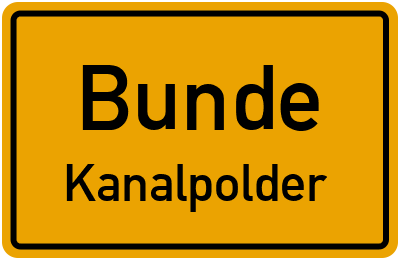 Straßenverzeichnis Bunde Kanalpolder