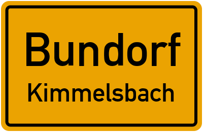 Ortsschild Bundorf Kimmelsbach
