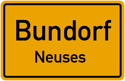 Ortsschild Bundorf Neuses