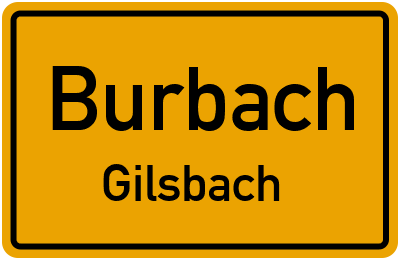 Ortsschild Burbach Gilsbach