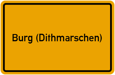 Branchenbuch Burg (Dithmarschen), Schleswig-Holstein
