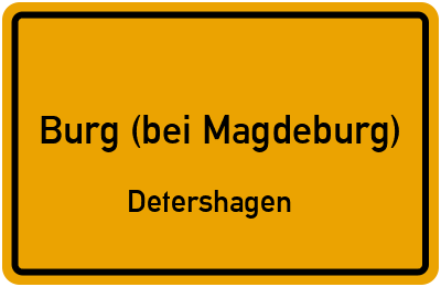 Straßenverzeichnis Burg (bei Magdeburg) Detershagen
