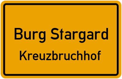 Straßenverzeichnis Burg Stargard Kreuzbruchhof