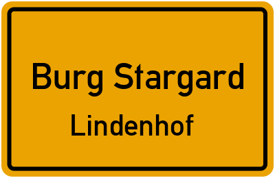 Straßenverzeichnis Burg Stargard Lindenhof