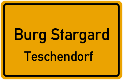 Straßenverzeichnis Burg Stargard Teschendorf