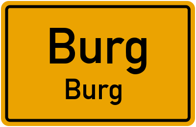 Straßenverzeichnis Burg Burg