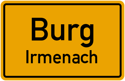 Straßenverzeichnis Burg Irmenach