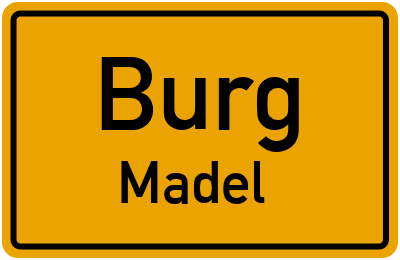 Straßenverzeichnis Burg Madel