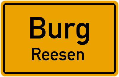 Straßenverzeichnis Burg Reesen