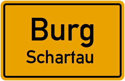 Ortsschild Burg Schartau