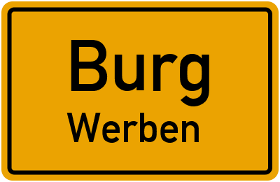Straßenverzeichnis Burg Werben