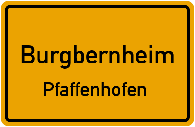 Straßenverzeichnis Burgbernheim Pfaffenhofen