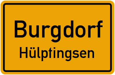 Ortsschild Burgdorf Hülptingsen