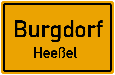 Ortsschild Burgdorf Heeßel