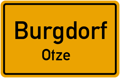 Ortsschild Burgdorf Otze