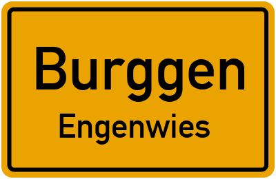 Ortsschild Burggen Engenwies