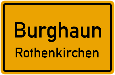 Ortsschild Burghaun Rothenkirchen