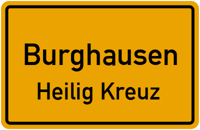 Straßenverzeichnis Burghausen Heilig Kreuz