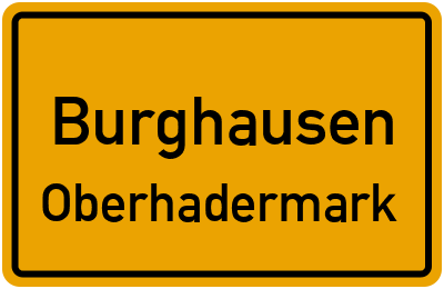 Straßenverzeichnis Burghausen Oberhadermark