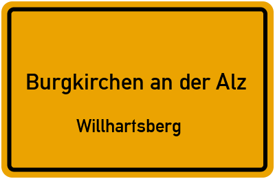 Straßenverzeichnis Burgkirchen an der Alz Willhartsberg