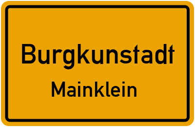 Straßenverzeichnis Burgkunstadt Mainklein