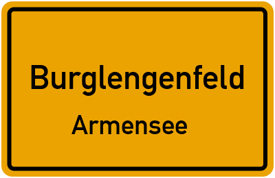 Ortsschild Burglengenfeld Armensee