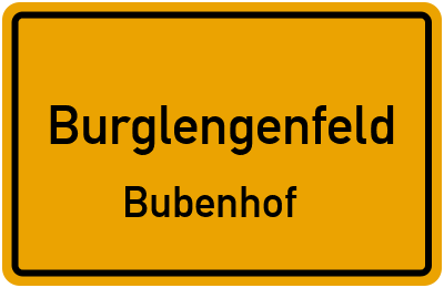 Ortsschild Burglengenfeld Bubenhof