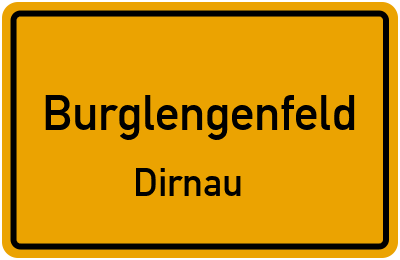 Ortsschild Burglengenfeld Dirnau