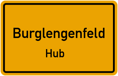 Ortsschild Burglengenfeld Hub