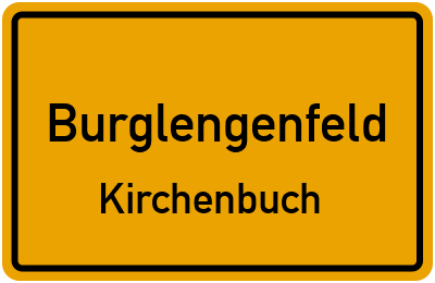 Ortsschild Burglengenfeld Kirchenbuch