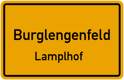 Ortsschild Burglengenfeld Lamplhof
