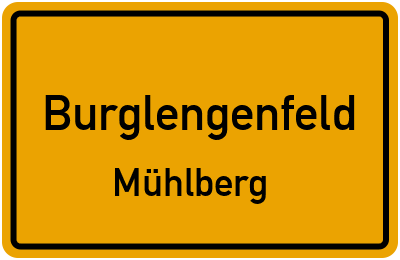 Ortsschild Burglengenfeld Mühlberg