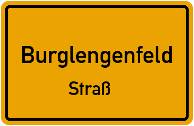 Ortsschild Burglengenfeld Straß