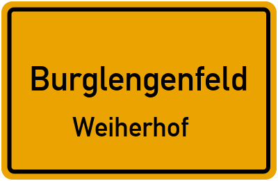 Straßenverzeichnis Burglengenfeld Weiherhof
