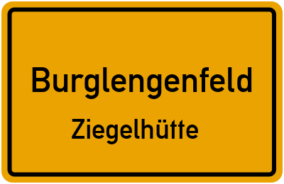 Ortsschild Burglengenfeld Ziegelhütte