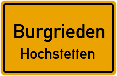 Straßenverzeichnis Burgrieden Hochstetten