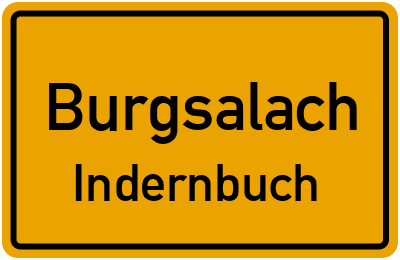 Straßenverzeichnis Burgsalach Indernbuch