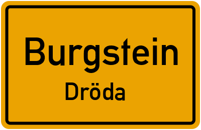 Straßenverzeichnis Burgstein Dröda