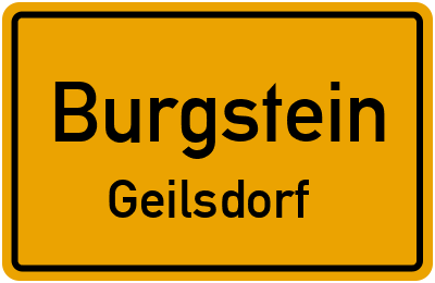 Straßenverzeichnis Burgstein Geilsdorf