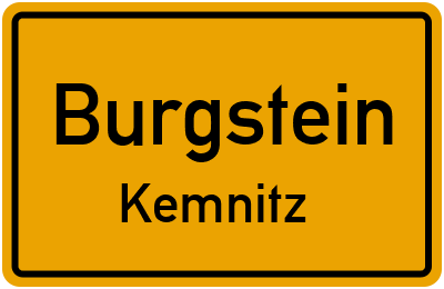 Straßenverzeichnis Burgstein Kemnitz