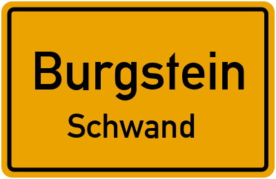 Straßenverzeichnis Burgstein Schwand