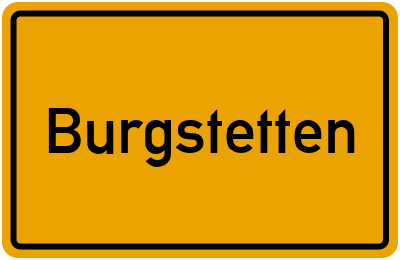 Ortsschild von Gemeinde Burgstetten in Baden-Württemberg