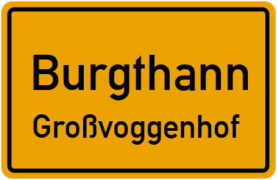 Straßenverzeichnis Burgthann Großvoggenhof